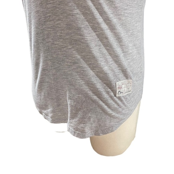 Evisu Men Heather Grey Evisu Osaka Print Racerback Tank T-Shirt Sz S Patch Japan - Picture 7 of 15